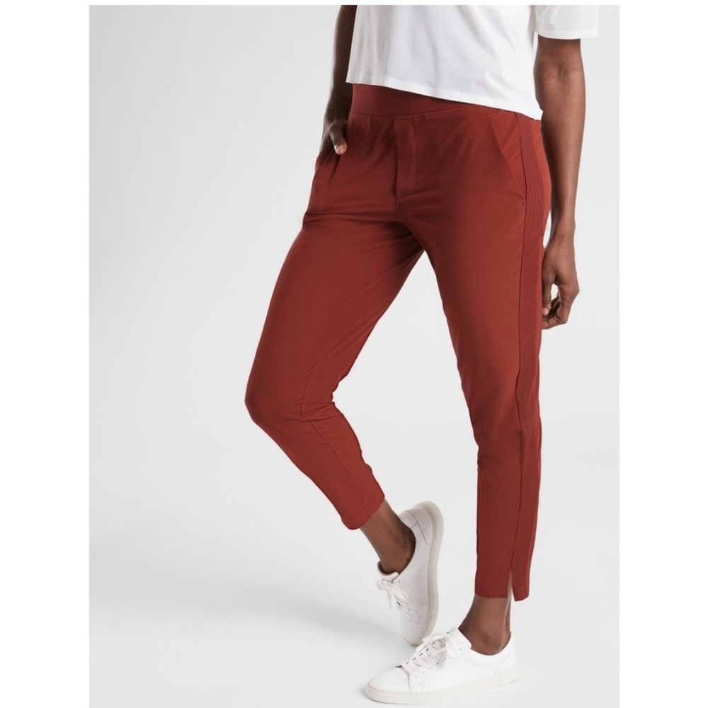 Athleta Brooklyn Ankle Pants Rust Cinnamon Womens 16T